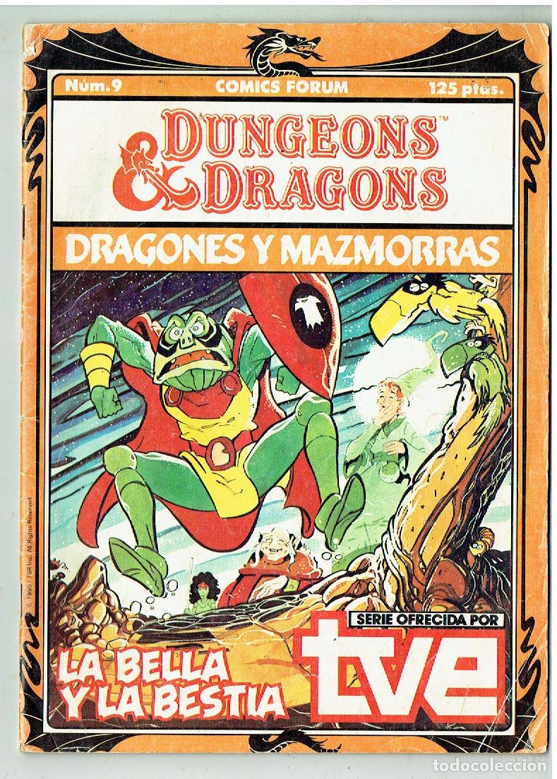 C&oacute;mics: DUNGEONS & DRAGONS. DRAGONES Y MAZMORRAS. N&ordm; 9. LA BELLA Y LA BESTIA. FORUM. 1985(B/56.1 RUM)