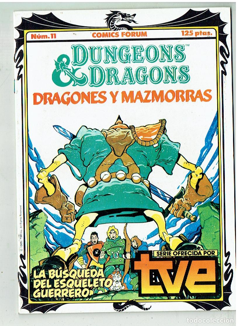 C&oacute;mics: DUNGEONS & DRAGONS. DRAGONES Y MAZMORRAS. N&ordm; 11. LA BUSQUEDA DEL ESQUELETO.. FORUM. 1985(B/56.1 RUM)
