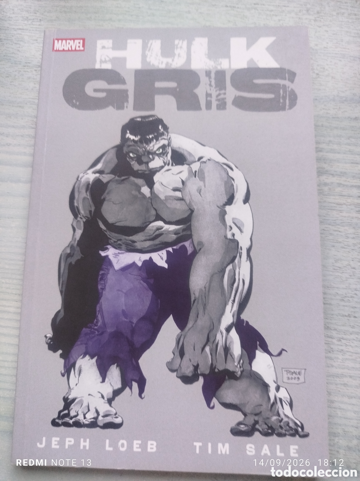 C&oacute;mics: Hultk gris marvel..nuevo