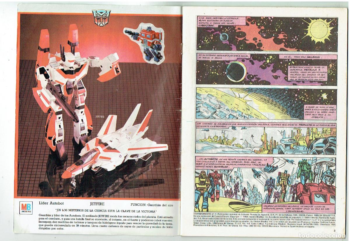 C&oacute;mics: TRANS FORMERS. N&ordm; 1. FORUM. 1984, (B/55.1 RUM) - Foto 2