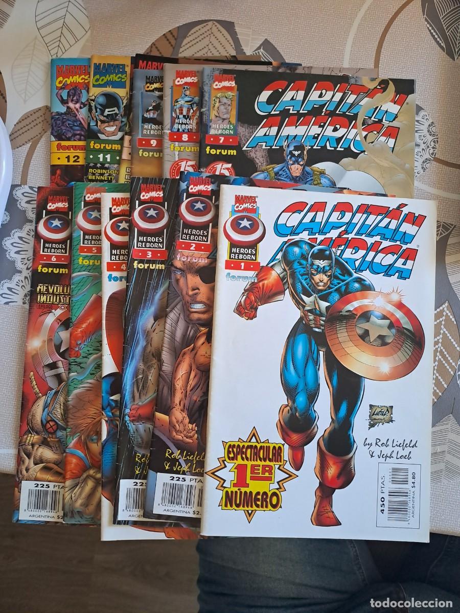 C&oacute;mics: Capit&aacute;n america completa 12 n&uacute;meros, F&oacute;rum en muy buen estado