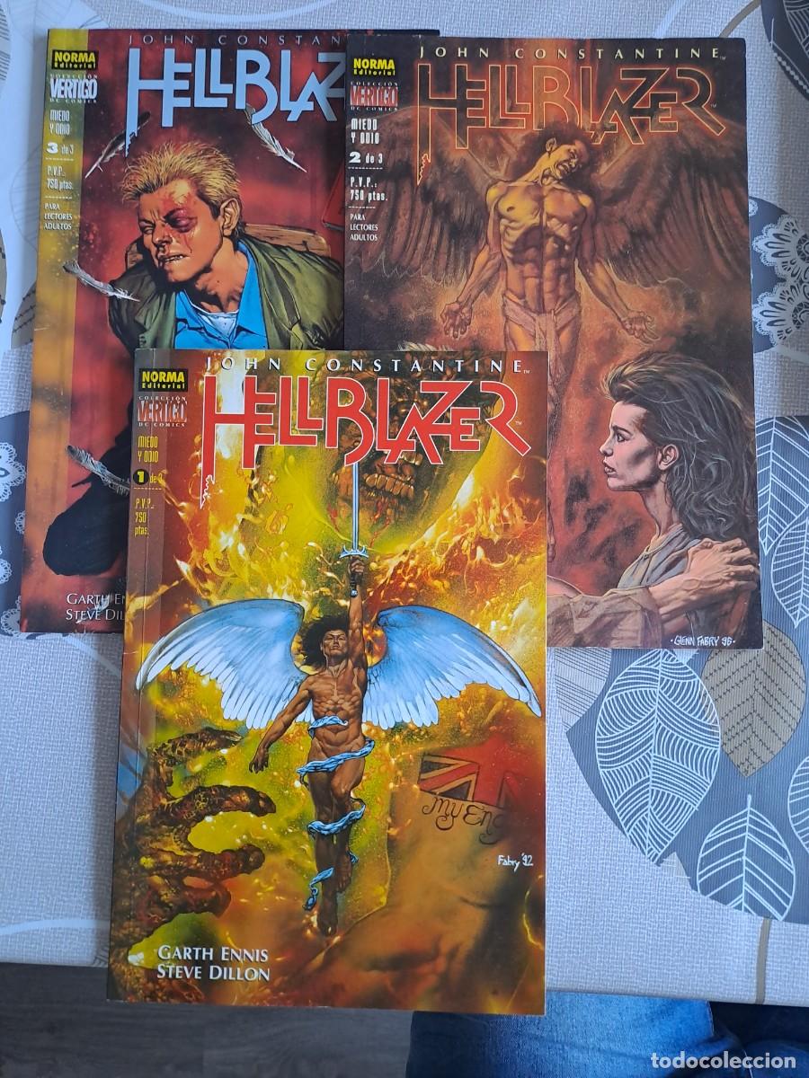 C&oacute;mics: Hellblazer miedo y odio completa 3 n&uacute;meros, Norma en muy buen estado
