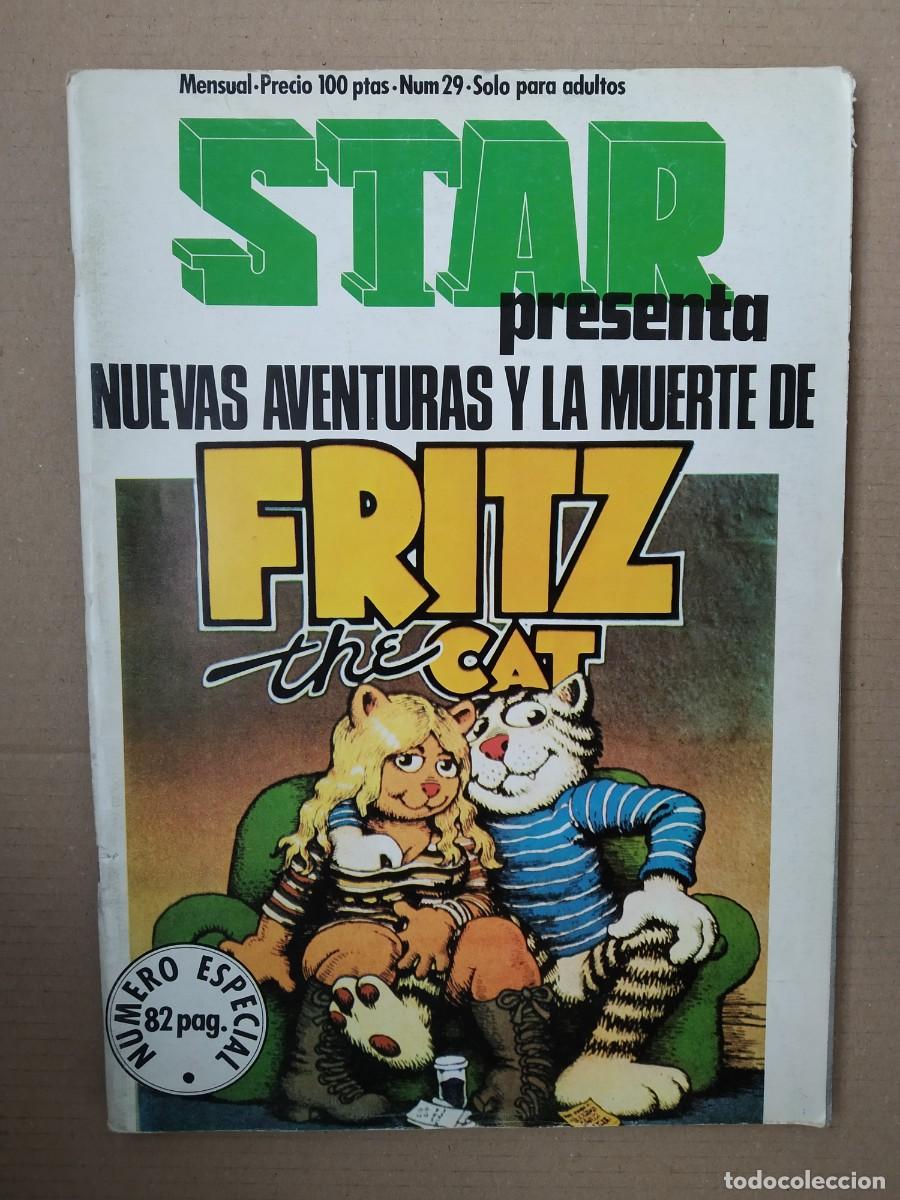C&oacute;mics: REVISTA STAR N&ordm; 29 NUEVAS AVENTURAS Y LA MUERTE DE FRITZ THE CAT GATO ROBERT CRUMB - COMIC