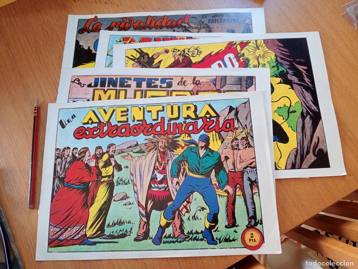 C&oacute;mics: LOTE CON 5 EJEMPLARES DE EL JINETE FANTASMA (DE 164). GRAPA. 1981. REEDICI&Oacute;N.