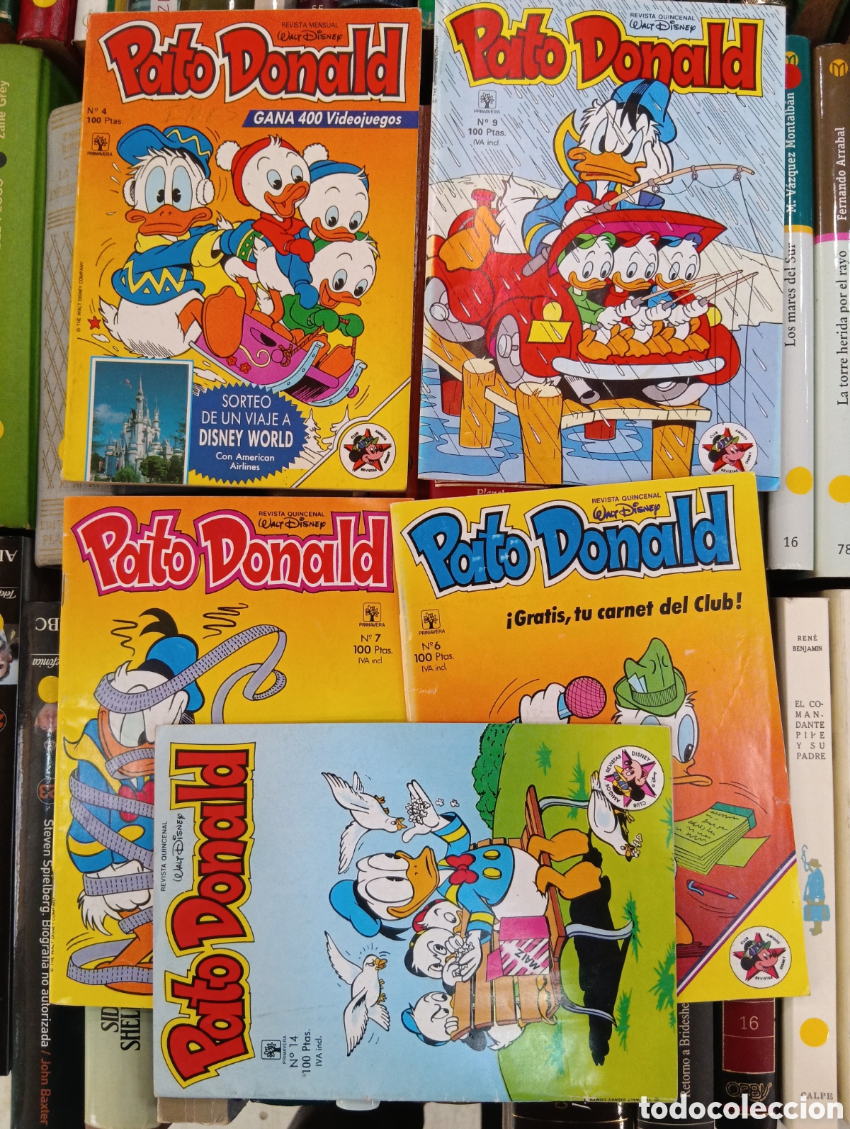 C&oacute;mics: Lote de cinco revistas quicenal juveniles de Disney.