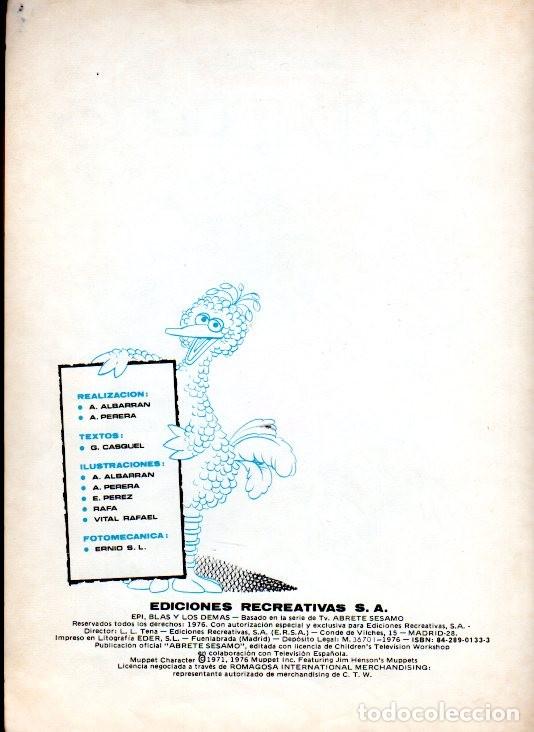 C&oacute;mics: EPI / BLAS ... Y LOS DEM&Aacute;S *** ABRETE SESAMO - Foto 2