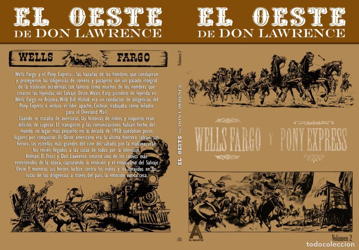 C&oacute;mics: Los Archivos de El Boletin volumen 151: Don Lawrence: Pony Express-Wells Fargo