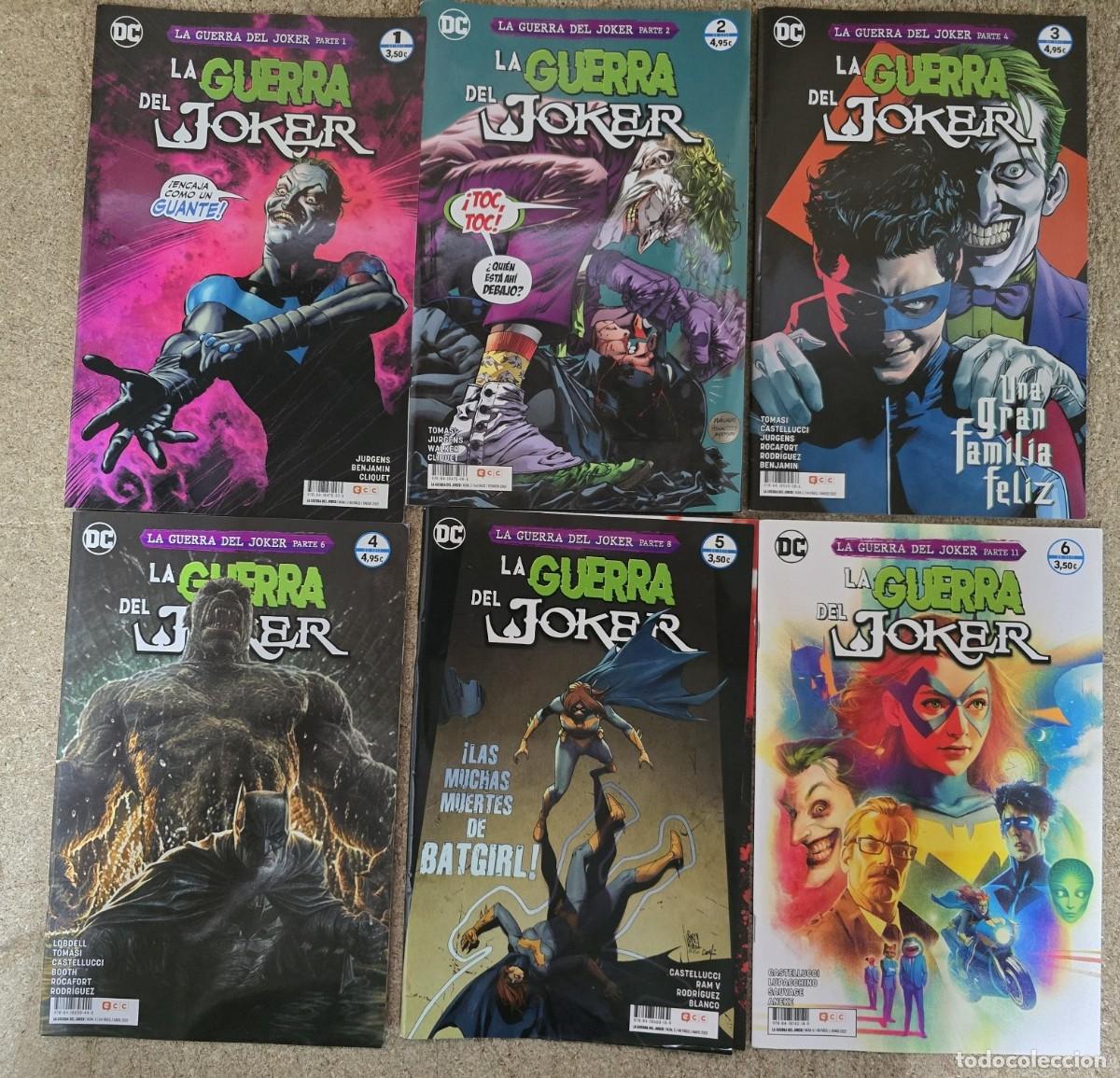 C&oacute;mics: La Guerra del Joker.Completa 6 Comics.DC.ECC