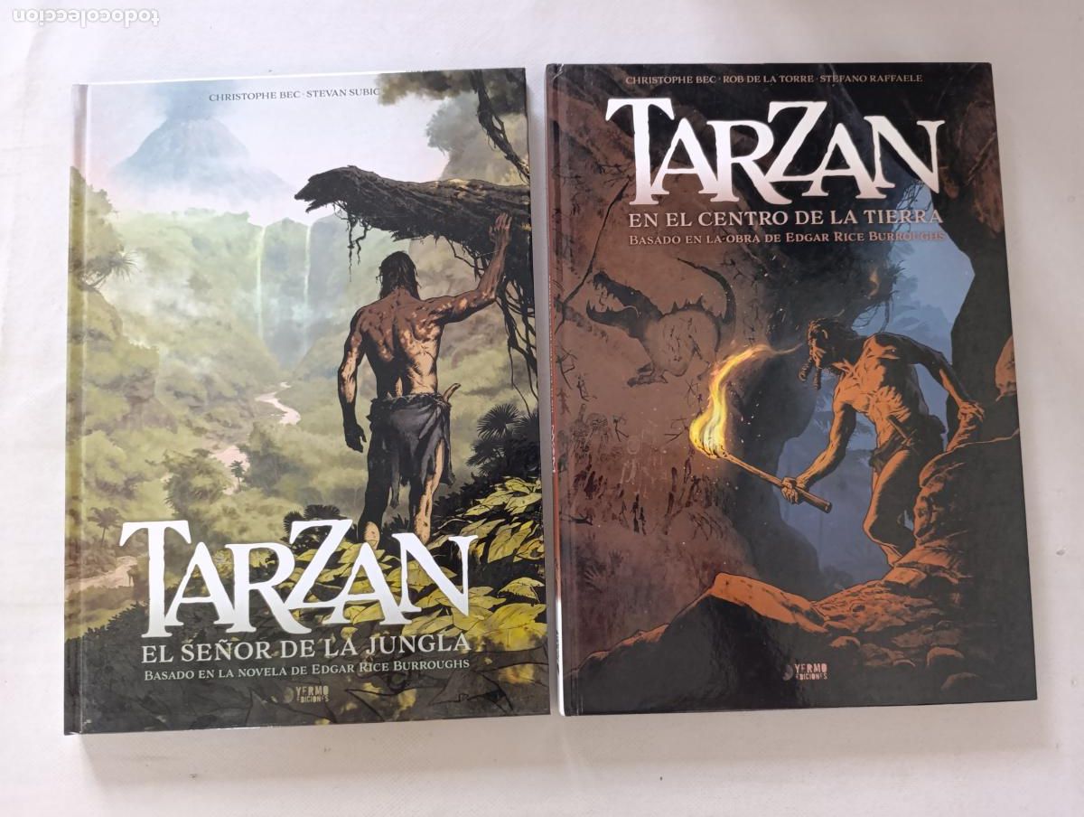 C&oacute;mics: TARZAN COMPLETA - TOMOS 1 Y 2 - EN EL CENTRO DE LA TIERRA / EL SE&Ntilde;OR DE LA JUNGLA - YERMO (305)