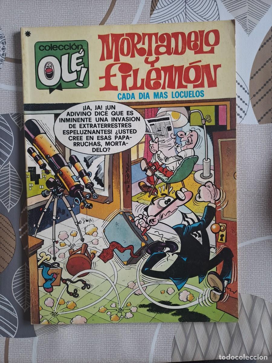 C&oacute;mics: Ole 142, Mortadelo y Filem&oacute;n, cada d&iacute;a mas locuelos, primera edici&oacute;n, Bruguera en buen estado