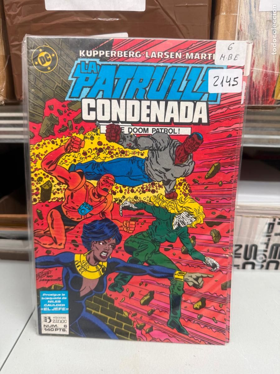 C&oacute;mics: LA PATRULLA CONDENADA EDITORIAL ZINCO DC NUMERO 6