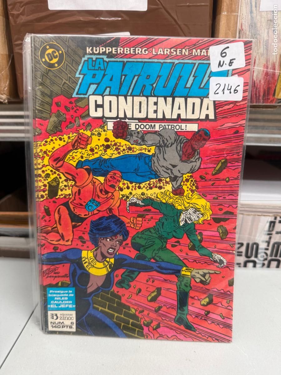 C&oacute;mics: LA PATRULLA CONDENADA EDITORIAL ZINCO DC NUMERO 6