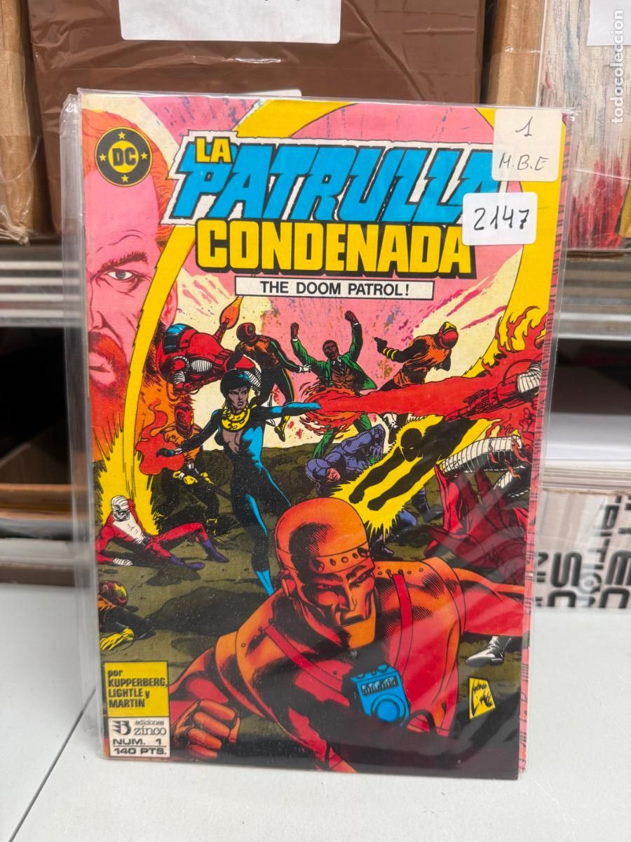 C&oacute;mics: LA PATRULLA CONDENADA EDITORIAL ZINCO DC NUMERO 1