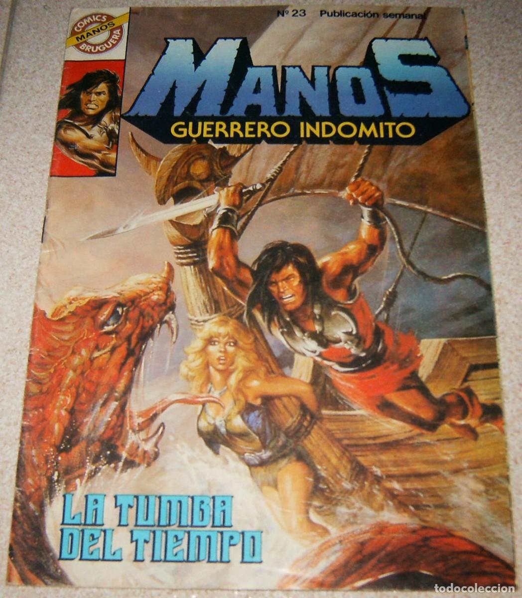 C&oacute;mics: MANOS . GUERRERO IND&Oacute;MITO . 23 . BRUGUERA - Foto 1