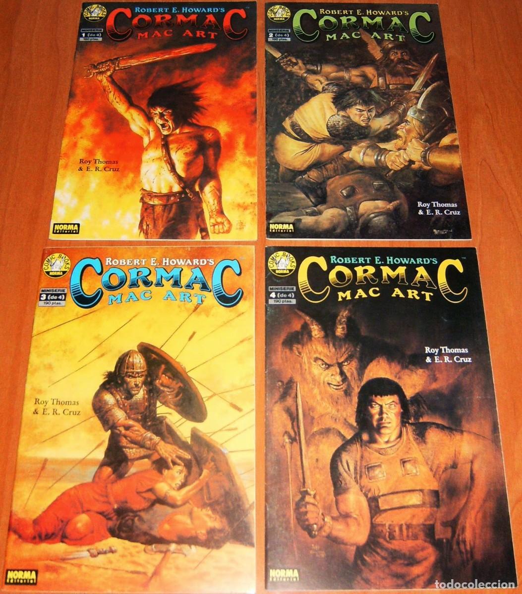 C&oacute;mics: ROBERT E. HOWARD . CORMAC MAC ART 1 2 3 4 . MINISERIE COMPLETA DE 4 NUMEROS . NORMA - Foto 1
