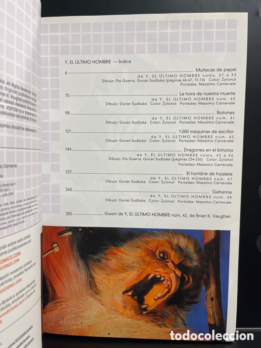 C&oacute;mics: Y EL &Uacute;LTIMO HOMBRE N.4 LIBRO CUATRO V&Eacute;RTIGO ECC ( 2018/2019 ) - Foto 3