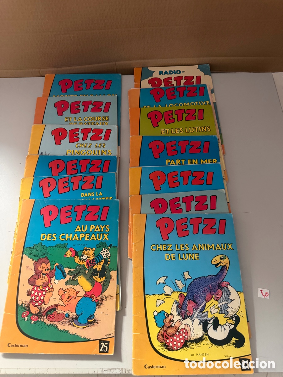 C&oacute;mics: Lote c&oacute;mics cl&aacute;sicos de la serie Petzi (Las aventuras de Petzi y sus amigos)