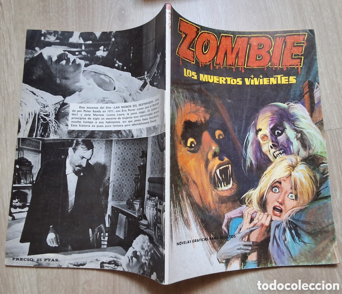 C&oacute;mics: Zombie los muertos vivientes comic novela gr&aacute;fica terror a&ntilde;o 1973 edita petronio