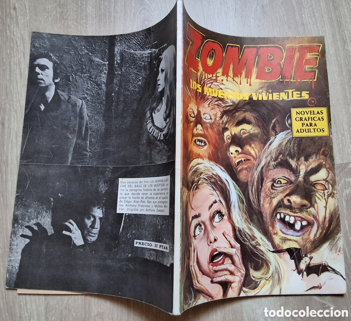 C&oacute;mics: Zombie los muertos vivientes comic novela gr&aacute;fica terror a&ntilde;o 1974 edita petronio