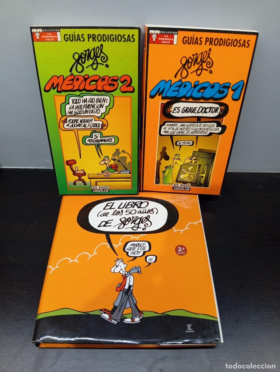 C&oacute;mics: LOTE LIBROS FORGES,50 A&Ntilde;OS,GUIAS PRODIGIOSAS MEDICOS 1 Y 2-DIARIO EL PAIS-EDITORIAL ESPASA-