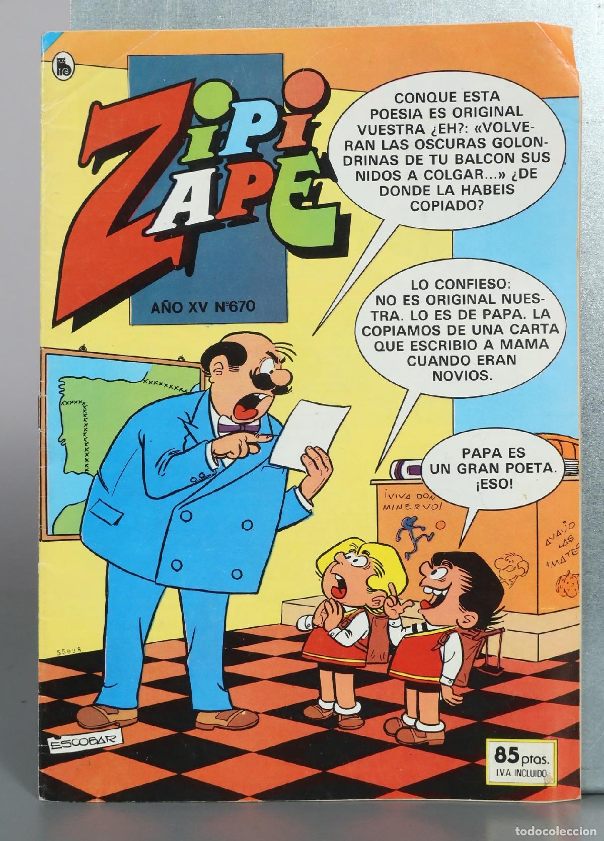 C&oacute;mics: Zipi y Zape - Escobar - Editorial Bruguera 670