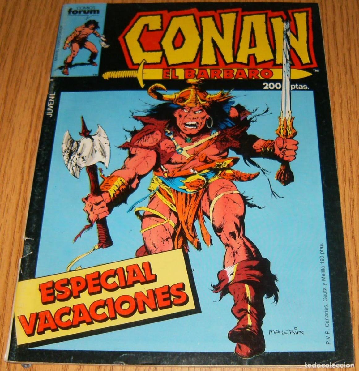 Comics: CONAN EL BARBARO . ESPECIAL VACACIONES 1986 . FORUM