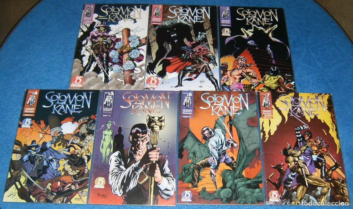 C&oacute;mics: SOLOMON KANE . 1 2 3 4 5 6 7 . COMPLETA . LOTE DE 7 NUMEROS . FORUM