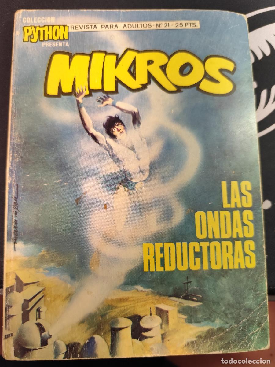 C&oacute;mics: Lote 3 C&oacute;mics Cl&aacute;sicos: TENAX N&ordm; 7 + MIKROS (Python 21) + EL H&Eacute;ROE DE MOLOKAI - Foto 2
