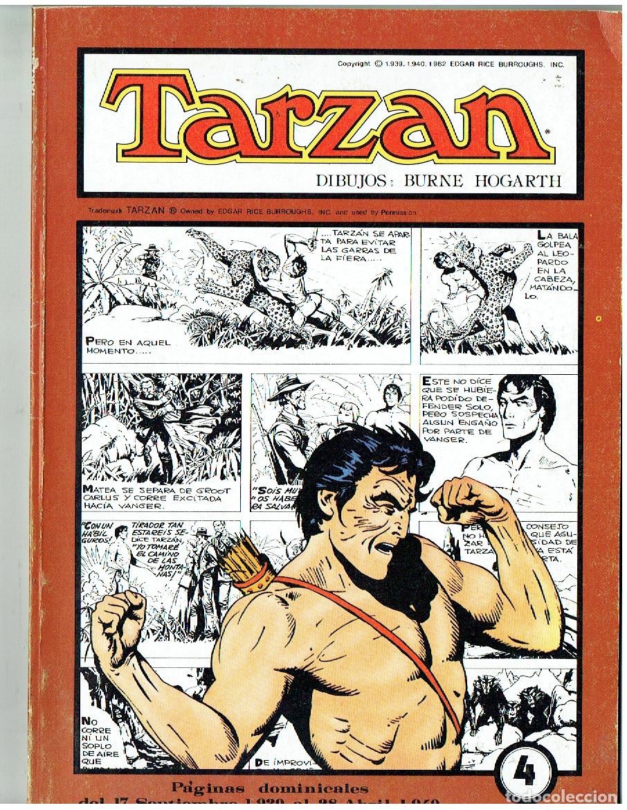 C&oacute;mics: TARZAN. n&ordm; 4. BURNE HOGARTH. P&Aacute;GINAS DOMINICALES, DEL 17 SEPBRE. 1939 AL 28/4/1940.(B55.3 RUM)
