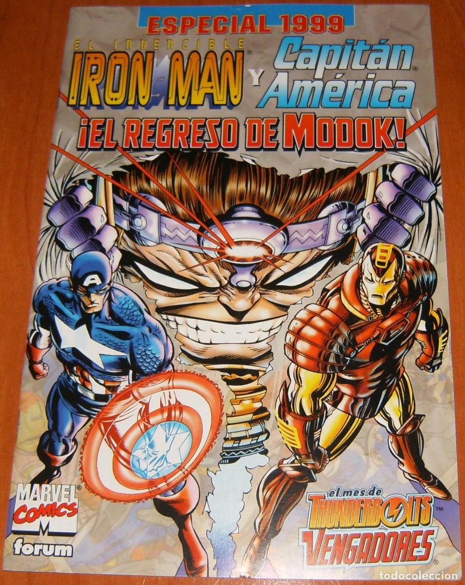Comics: IRON MAN Y CAPITAN AMERICA . EL REGRESO DE MODOK . ESPECIAL 1999 . FORUM