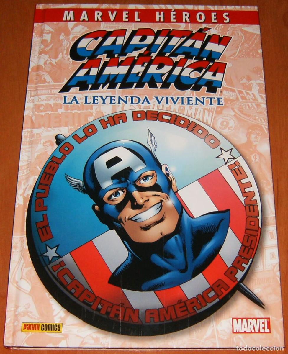 C&oacute;mics: MARVEL HEROES . CAPITAN AMERICA . LA LEYENDA VIVIENTE de ROGER STERN y JOHN BYRNE . PANINI