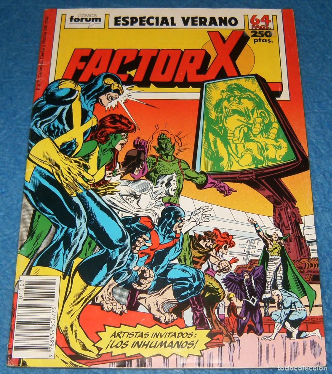 C&oacute;mics: FACTOR-X . ESPECIAL VERANO 1989 . FORUM . INVITADOS LOS INHUMANOS