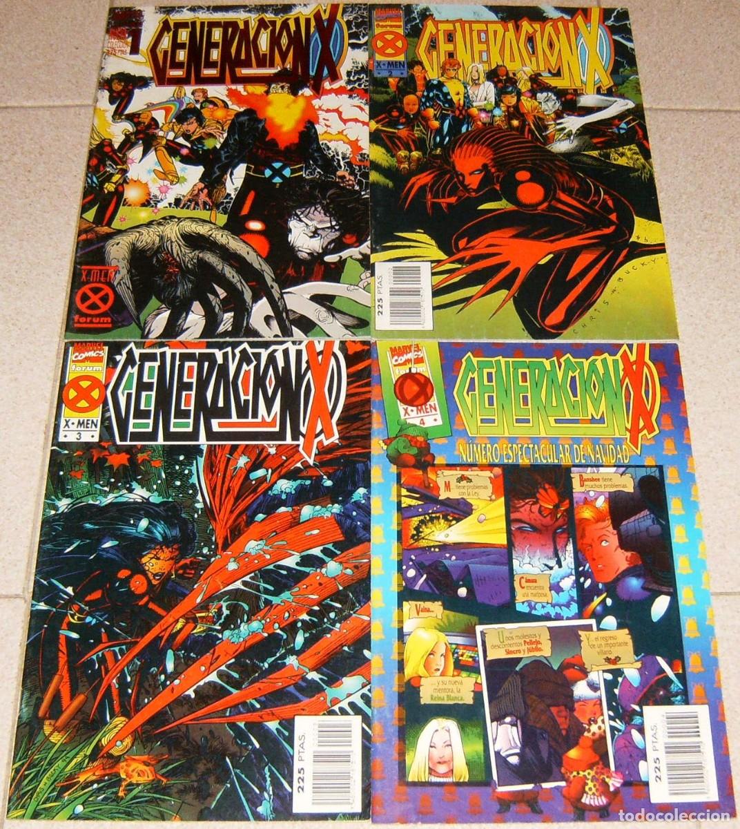 C&oacute;mics: GENERACION-X . 1 2 3 4 . LOTE DE 4 N&Uacute;MEROS . FORUM - Foto 1