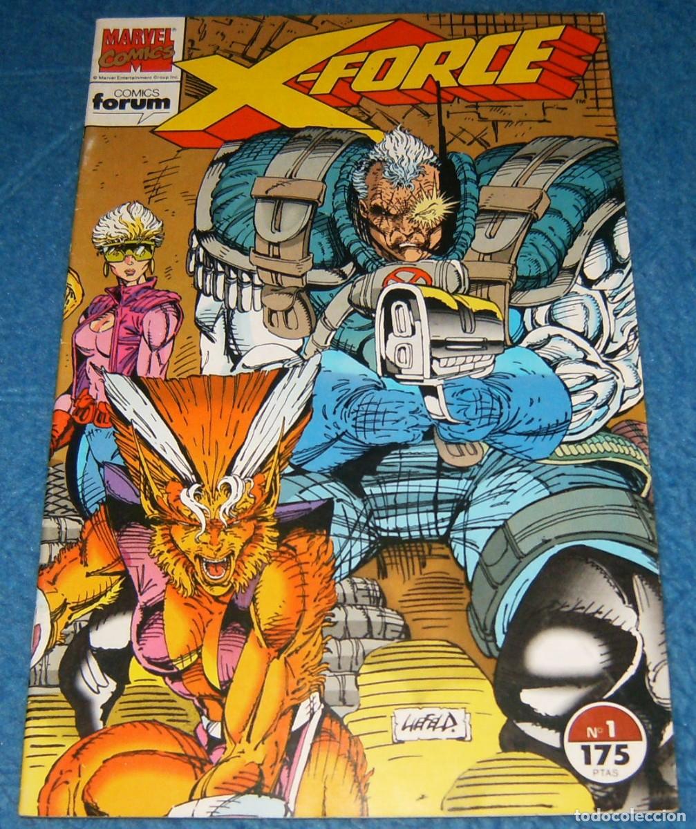 C&oacute;mics: X-FORCE . 1 . 9 . 10 . 11 . 17 . LOTE DE 5 N&Uacute;MEROS . FORUM - Foto 1