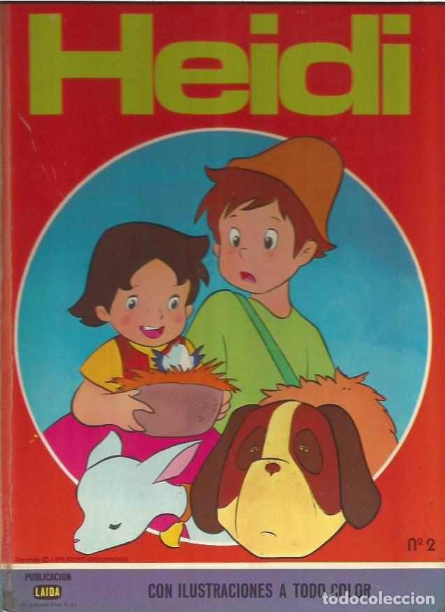 C&oacute;mics: COLECCION EDICLAS 10 TUIRQUESA N&ordm; 2 HEIDI CON ILUSTRACIONES A TODO COLOR LAIDA FHER 1976