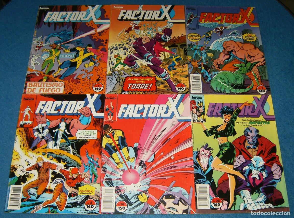 C&oacute;mics: FACTOR-X 1 2 7 8 14 28 31 32 33 34 35 36 37 38 39 40 41 42 43 44 45, 49 a 55, 74 a 78
