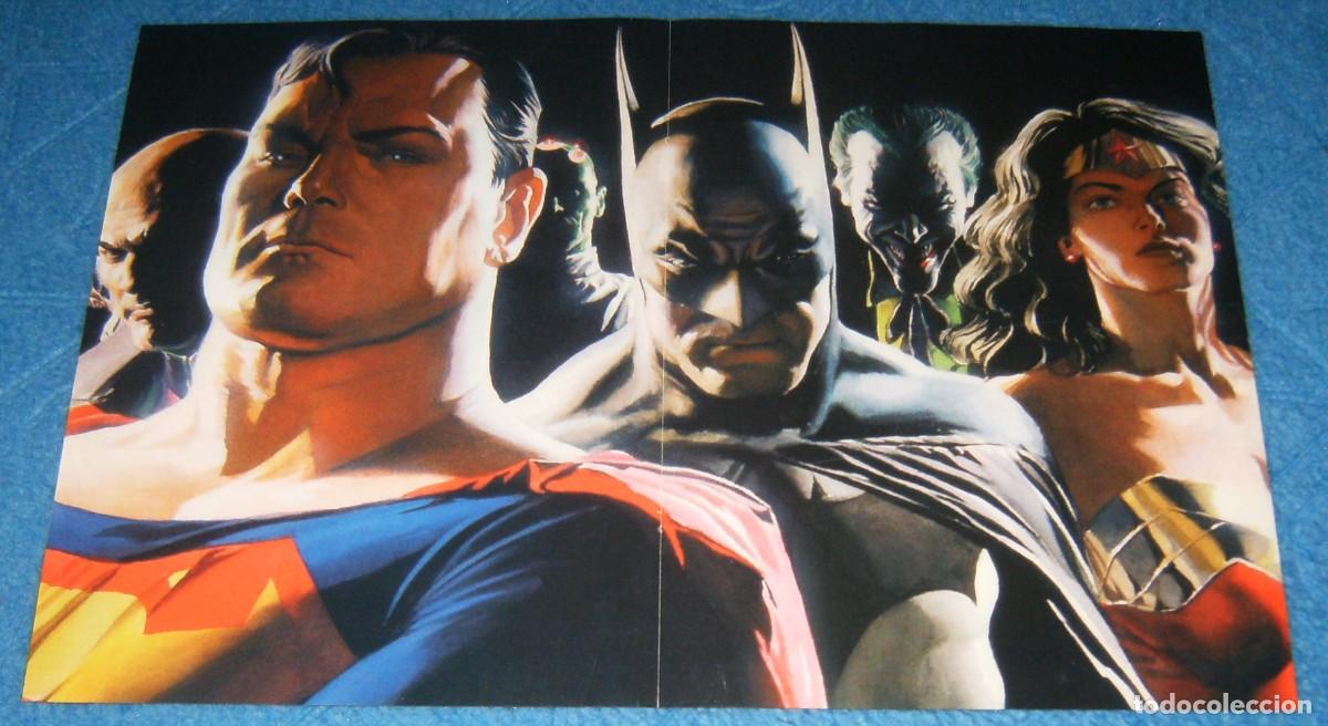 C&oacute;mics: POSTER A DOS CARAS . JLA LIGA DE LA JUSTICIA ALEX ROSS . FRAZETA
