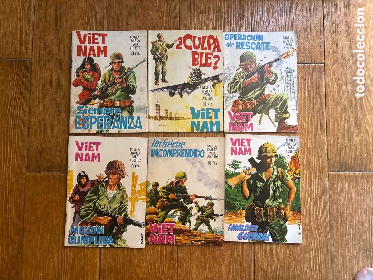 C&oacute;mics: VIETNAM COLECCION COMPLETA 6 NUMEROS EDICIONES BARGADA 1968 - Foto 1