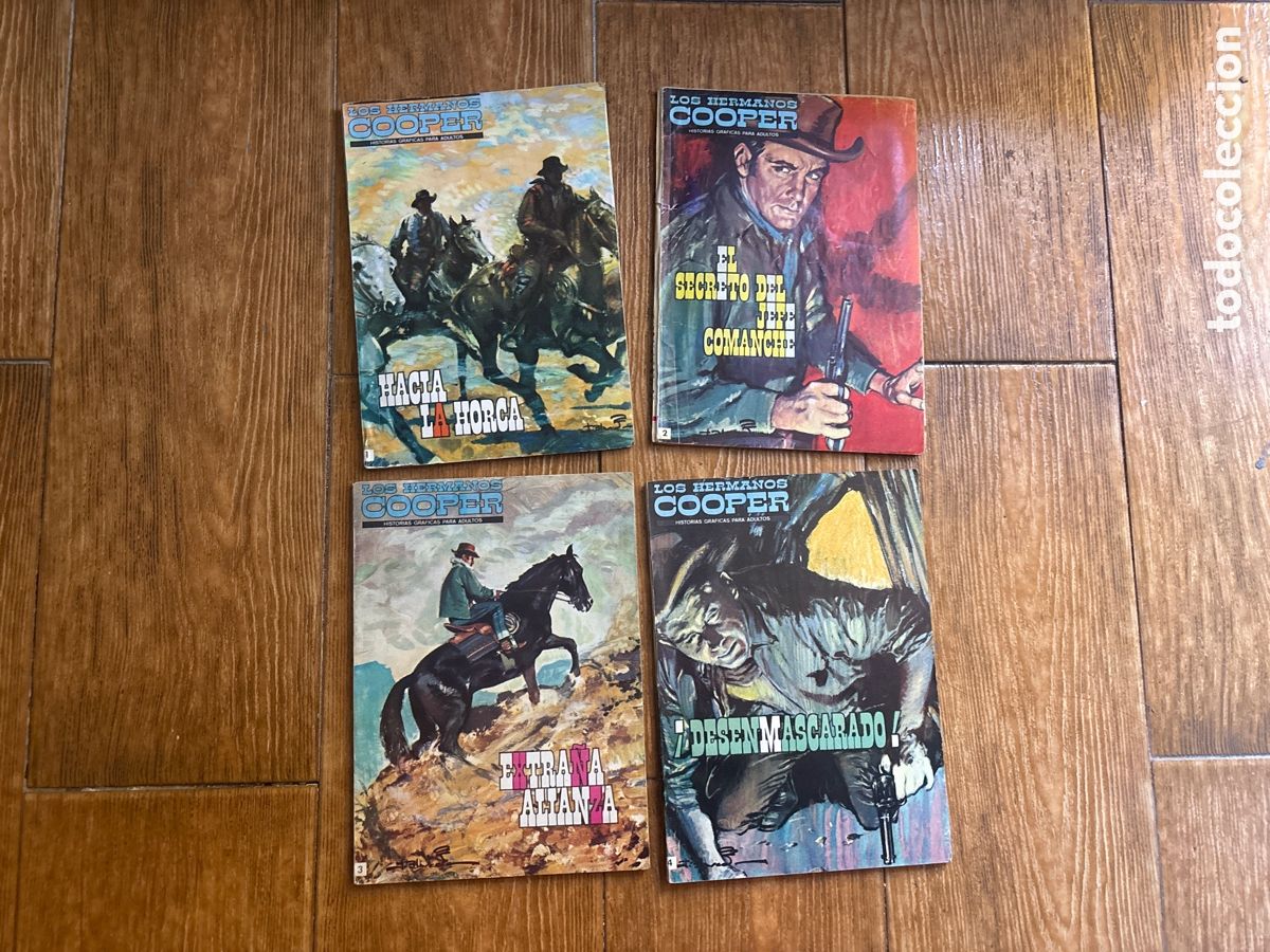 C&oacute;mics: LOS HERMANOS COOPER COLECCION COMPLETA 4 NUMEROS NOVELA GR&Aacute;FICA, EDITORIAL IBERO MUNDIAL