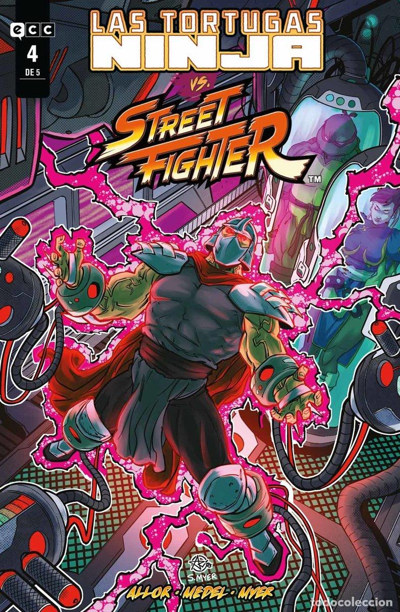 C&oacute;mics: LAS TORTUGAS NINJA VS. STREET FIGHTER N&Uacute;M. 4 DE 5 - ECC Ediciones
