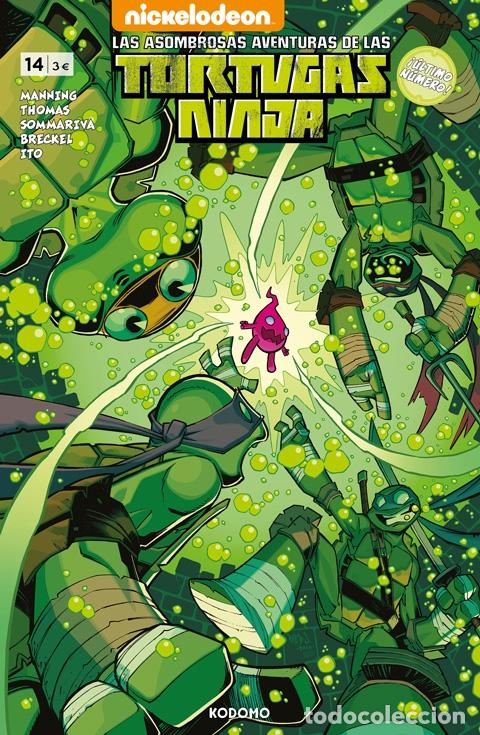 C&oacute;mics: LAS ASOMBROSAS AVENTURAS DE LAS TORTUGAS NINJA N&Uacute;M. 14 - ECC Ediciones - Foto 1