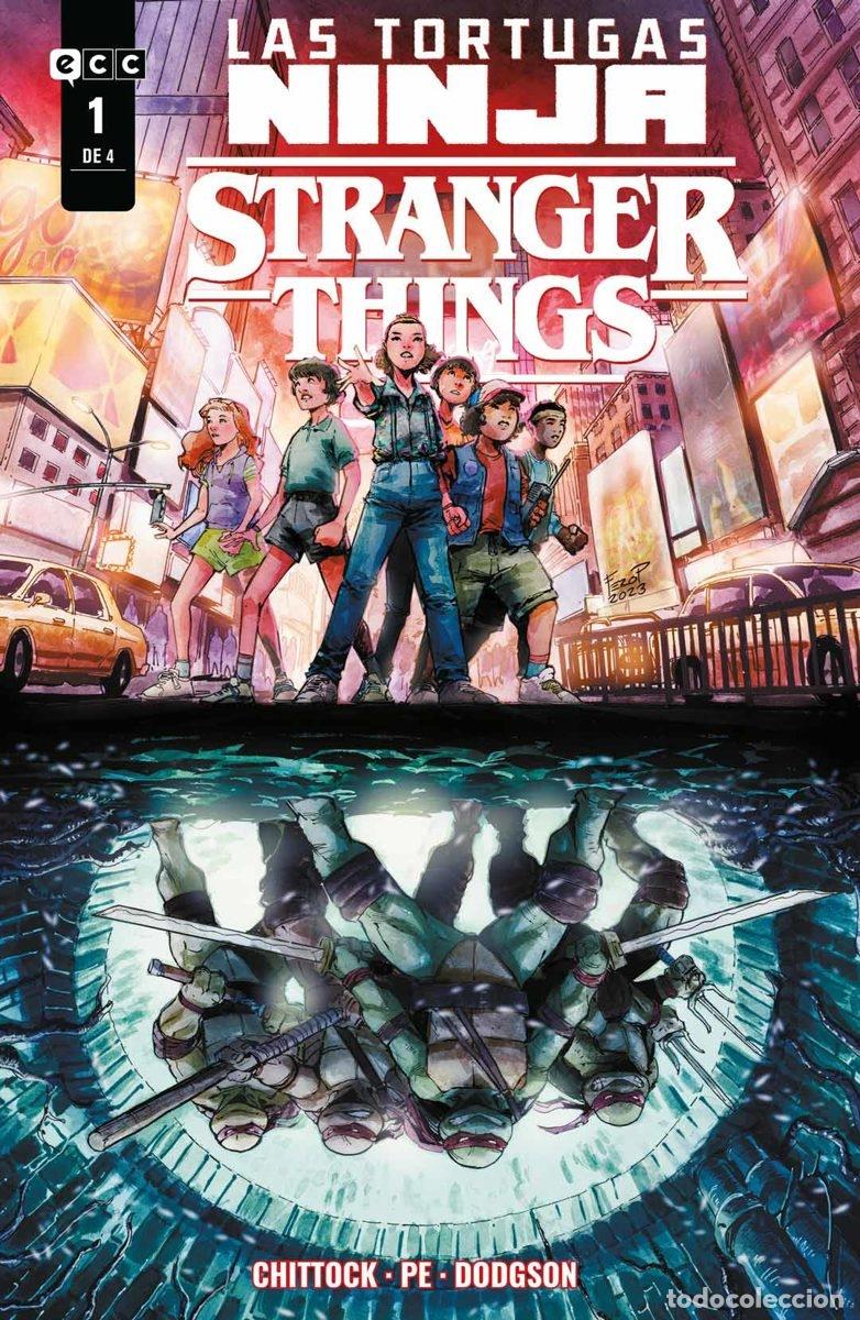 C&oacute;mics: LAS TORTUGAS NINJA/STRANGER THINGS N&Uacute;M. 1 DE 4 - ECC Ediciones - Foto 1