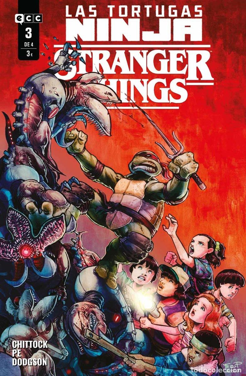 C&oacute;mics: Las Tortugas Ninja Stranger Things. 3 de 4 - ECC Ediciones