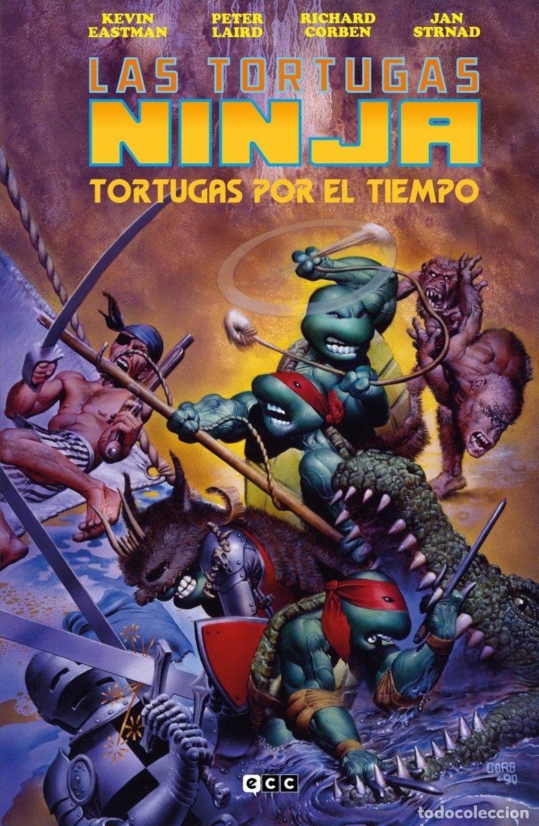 C&oacute;mics: LAS TORTUGAS NINJA: TORTUGAS POR EL TIEMPO (EDICI&Oacute;N DELUXE) - ECC Ediciones