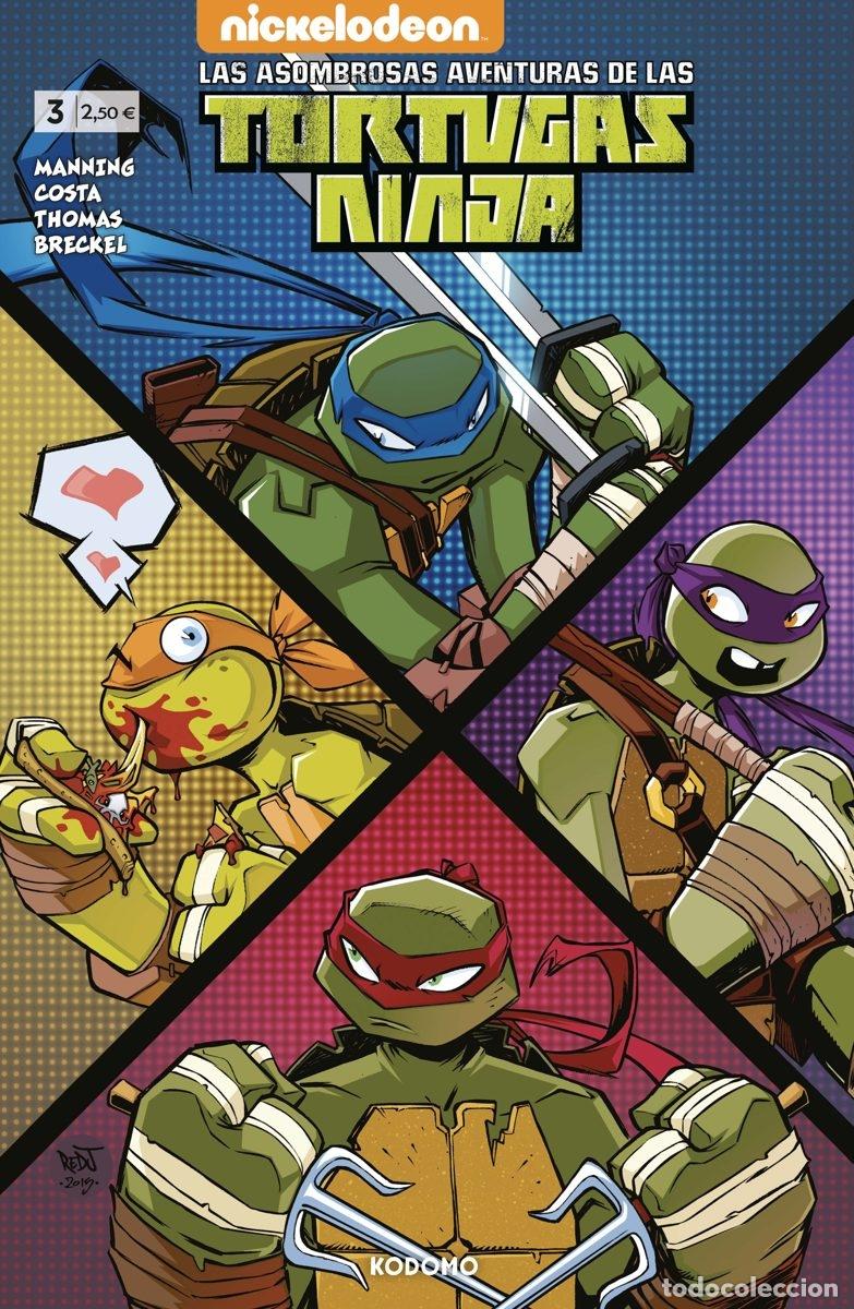 C&oacute;mics: LAS ASOMBROSAS AVENTURAS DE LAS TORTUGAS NINJA N&Uacute;M. 03 - ECC Ediciones