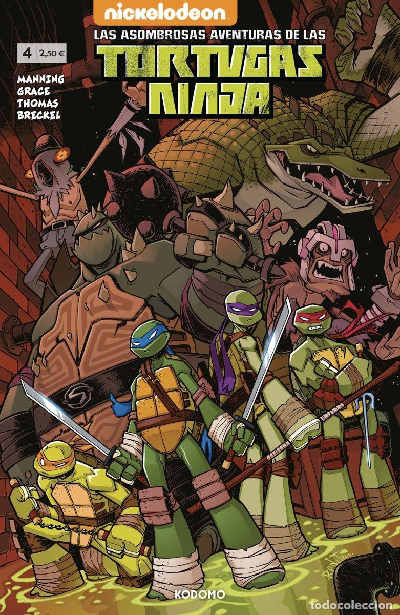 C&oacute;mics: LAS ASOMBROSAS AVENTURAS DE LAS TORTUGAS NINJA N&Uacute;M. 04 - ECC Ediciones