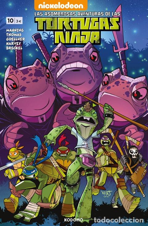 C&oacute;mics: LAS ASOMBROSAS AVENTURAS DE LAS TORTUGAS NINJA N&Uacute;M. 10 - ECC Ediciones