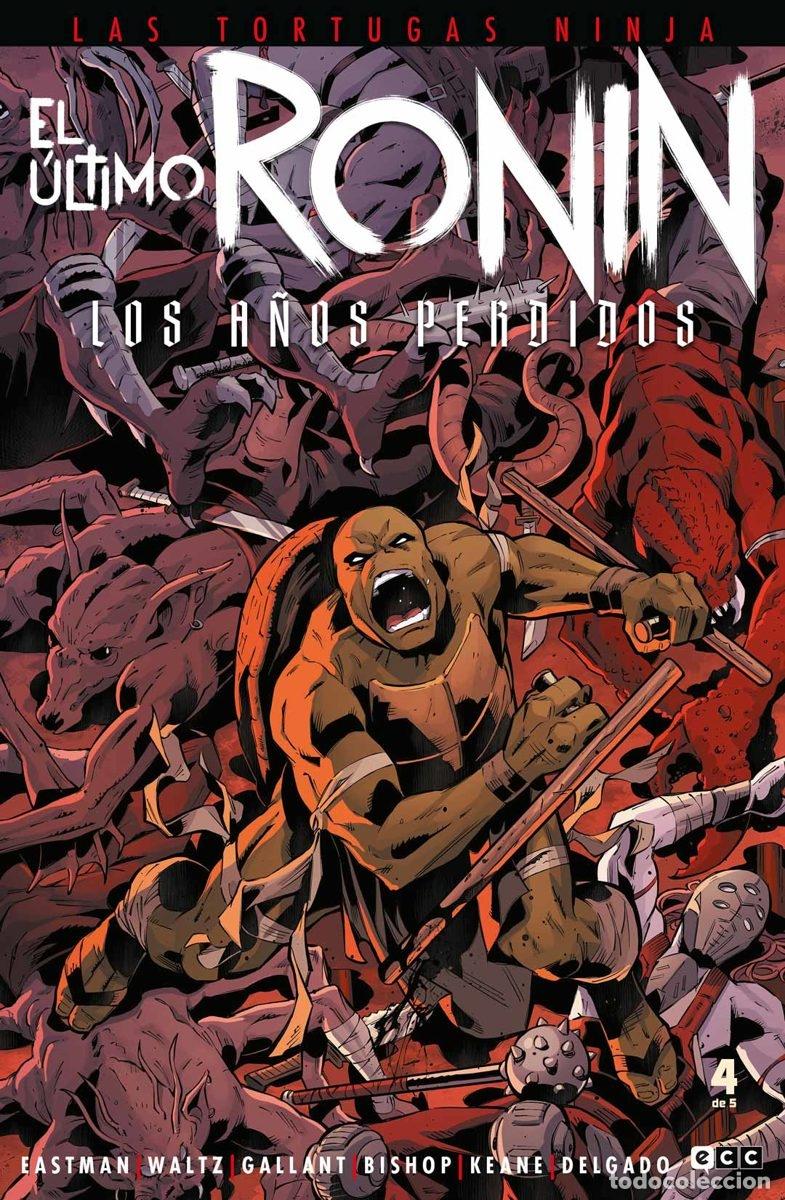 C&oacute;mics: LAS TORTUGAS NINJA: EL &Uacute;LTIMO RONIN - LOS A&Ntilde;OS PERDIDOS N&Uacute;M. 4 DE 5 - ECC Ediciones - Foto 1