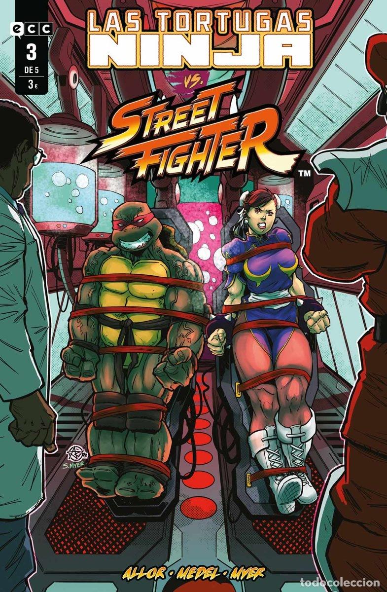 C&oacute;mics: LAS TORTUGAS NINJA VS. STREET FIGHTER N&Uacute;M. 3 DE 5 - ECC Ediciones