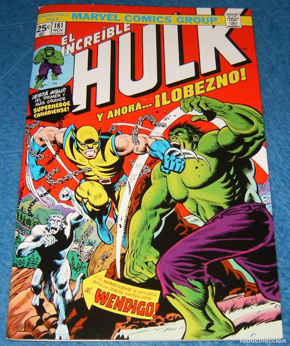 Comics: FACSIMIL . EL INCREIBLE HULK 181 . Y AHORA ... LOBEZNO . PANINI